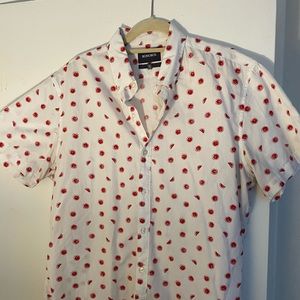 BONOBOS, Short Sleeve Button Down, Size XL
